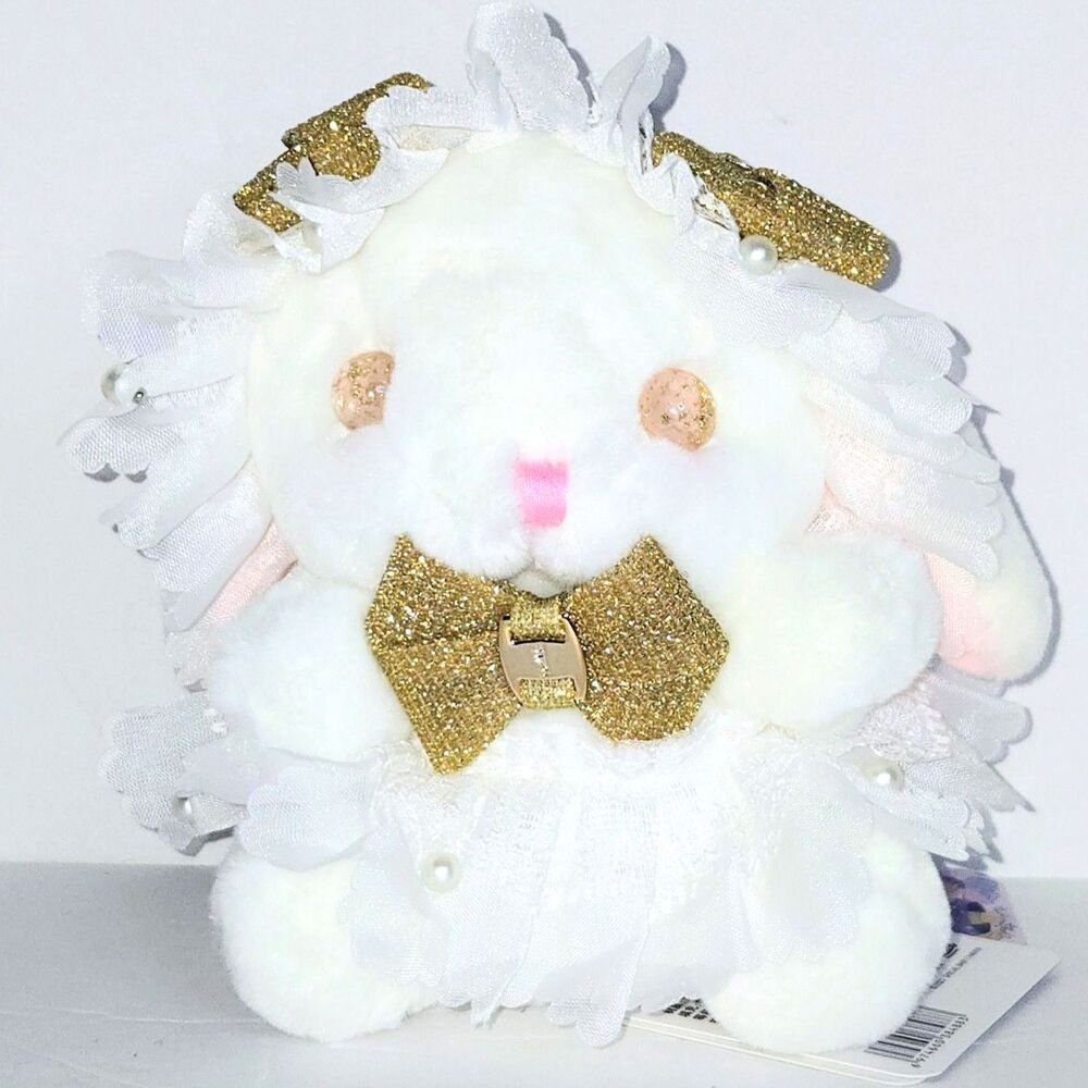 LOLITABBIT GOLDEN Plush Toy/Keychain Bunny HAIHUI GLITTER EYES !RARE! NEW NWT